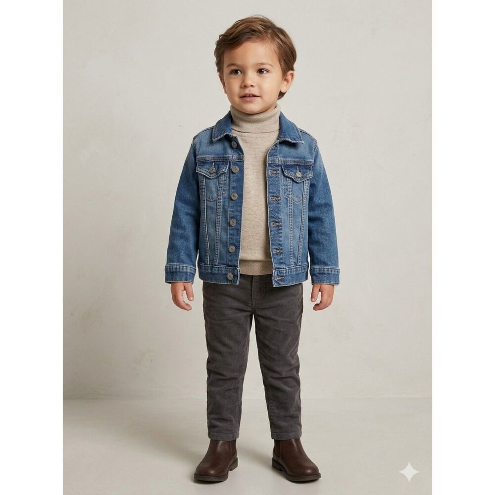 BabyGap 1969 Classic Denim Trucker Jacket Toddler 3 Years Y2K Vintage Inspired